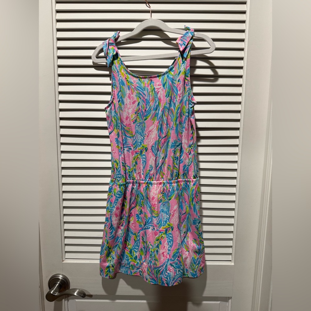 Lilly Pulitzer Girls’ Sundari Romper size L (8 - 10), Looks like a dress!